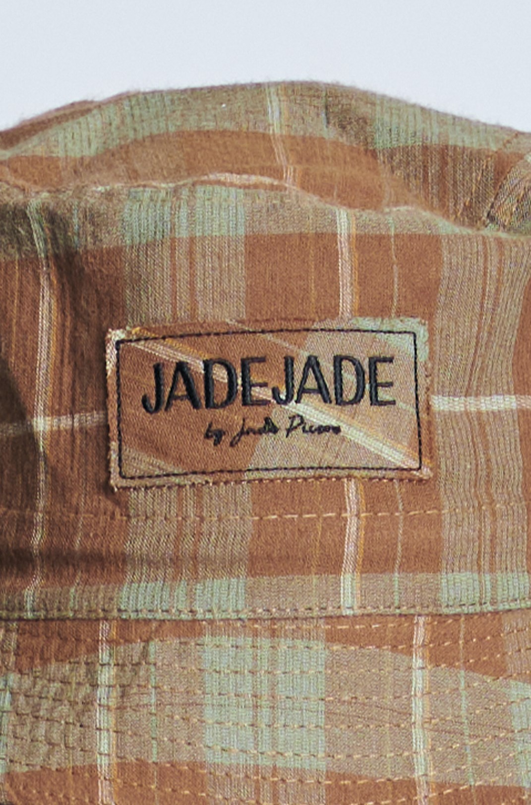 Bucket Jade Jade Xadrez Marrom