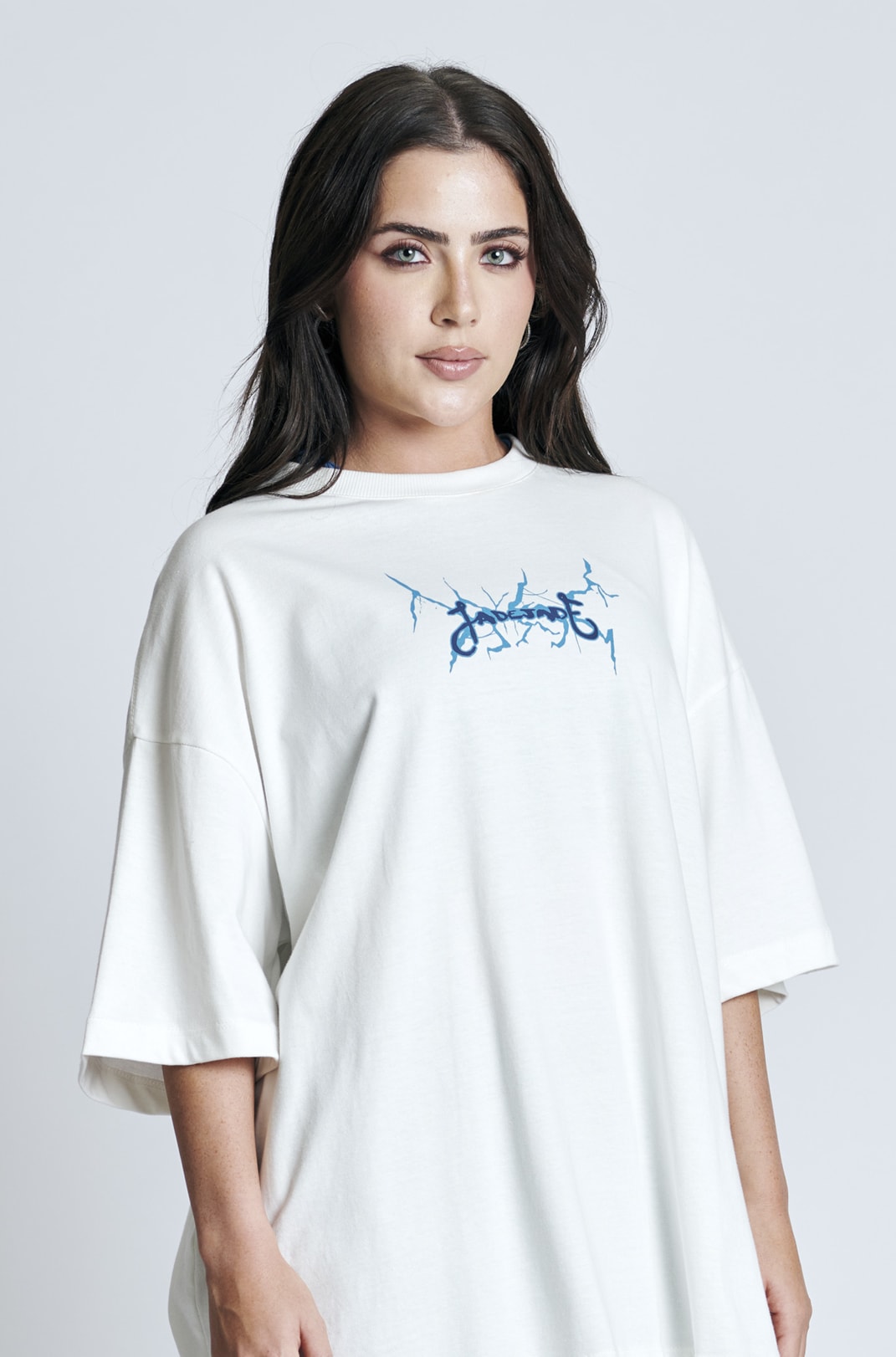 Camiseta Oversized Jade Jade Royal Off White